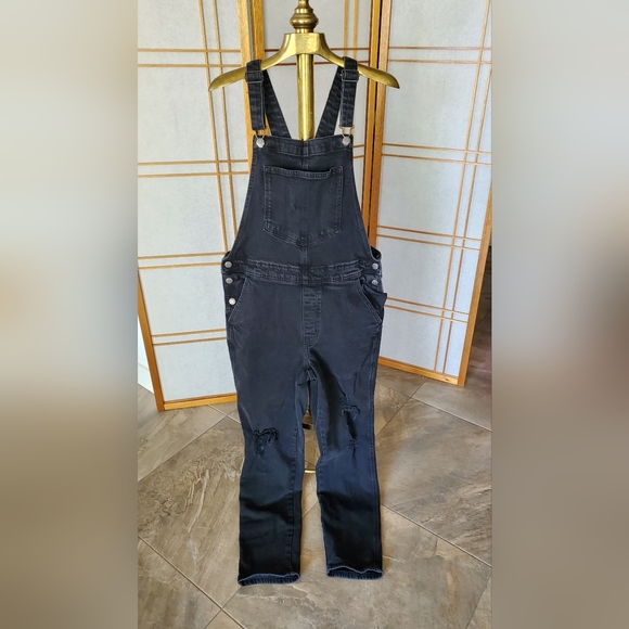 Bundle 5/$30 Black distressed Tall size 12 overalls - Picture 2 of 4